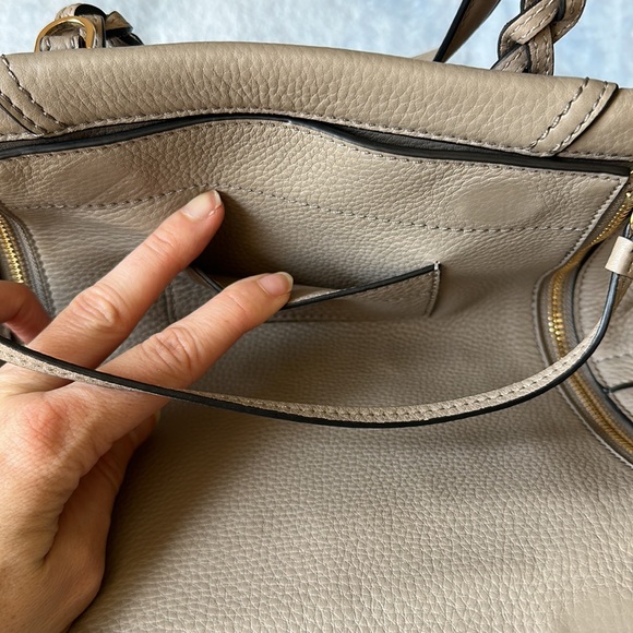 Tory Burch Half-Moon Satchel - French Grey + dust bag - Picture 11 of 16